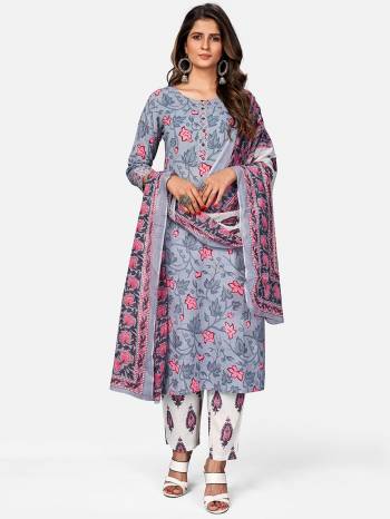 Attrective Summer Collection This Designer Redymade Suit In Fine Color Paired. Its Printed Top And Bottom Are Cotton Fabric With Designer Printed With Embroidery Work . Buy this Suit Now.