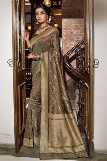 Look Attractive Wearing This Partywear Saree Are Fine Saree Paired With Blouse.  This Heavy Designer Wevon Work Saree Is Banarasi Silk Based And Blouse Are Banarasi Silk Fabric. Which Gives A Rich Look To Your Personality. Buy This Pretty Saree Now.