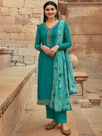 Look Pretty This Designer Long Length Suit In Lovely Fine Color.?Its Pretty Heavy Designer Wevon And Embroidred Work Top Is Royal Crepe Based Paired With Royal Crepe Bottom And Georgette Fabricated Printed Dupatta Which Gives An Attractive To The Suit.