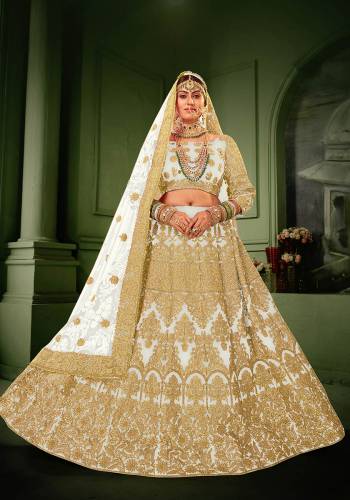 Garb This Heavy Designer Lehenga Choli In All Over Color. This Heavy Dori Embroidery And  Lehenga Choli Is Velvet Based Paired With Art Silk Fabricated Dupatta, It Is Beautified With Lovely Attractive Look.