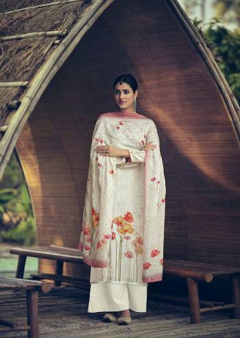 Atrective This Designer Long Length Suit In Fine Color.?Its Pretty Heavy Designer Digital Printed With Embroidery Work Top Is Muslin Based Paired With Santoon Bottom And Brazilian Silk Fabricated Dupatta Which Gives An Attractive To The Suit.