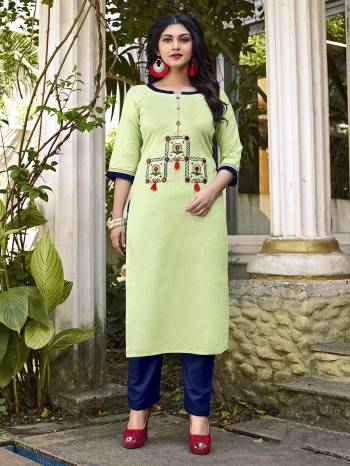 Attrective Summer Collection This Designer Redymade Suit In Fine Color Paired. Its Printed Top And Bottom Are Cotton Fabric With Designer Hand Embroidery Work . Buy this Suit Now.