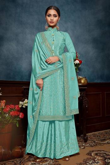 Look Pretty This Designer Long Length Suit In Lovely Dusty Color.?Its Pretty Heavy Designer Sequance Embroidred,Hand Work Top Is Chinon Based Paired With Chinon Bottom And Chinon Fabricated Dupatta Which Gives An Attractive To The Suit.