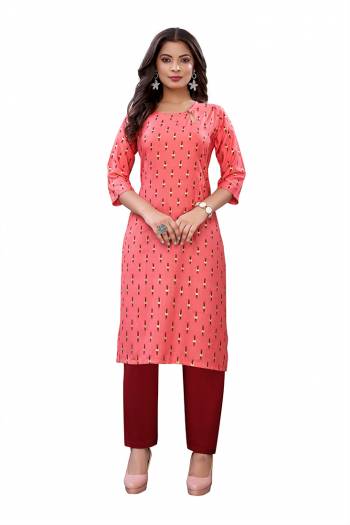 Attrective Look Collection This Designer Redymade Dress In Lovely Color Paired. Its Printed Top Is Slub Cotton Are Printed And Bottom Are Rayon Fabric . Buy this Suit Now.