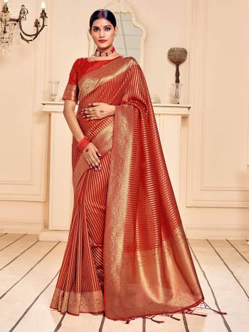 Look This Party Wear Saree Are Fine Saree Paired With Matching Blouse.This Heavy Designer Wevon Work Saree Is Banarasi Silk Based And Blouse Are Banarasi Silk Fabric. Which Gives A Rich Look To Your Personality. Buy This Pretty Saree Now.