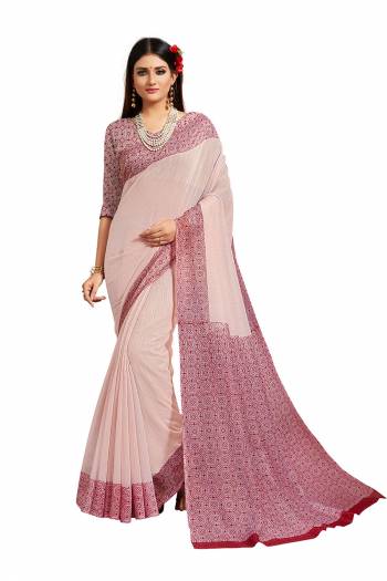 Celebrate And Festive Season In This Very Pretty Designer Printed Are Group Coman Saree Paired With Blouse. This Saree and Blouse Are Linen Based Beautified With Detailed Printed. 