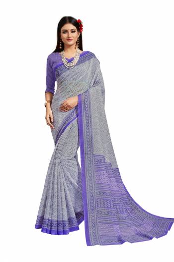 Celebrate And Festive Season In This Very Pretty Designer Printed Are Group Coman Saree Paired With Blouse. This Saree and Blouse Are Linen Based Beautified With Detailed Printed. 