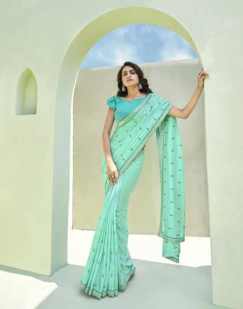 Garb This Party Wear Saree Are Fine Saree Paired With Matching Blouse.This Heavy Thread Embroidery Saree Is Dola Silk Based And Blouse Are Art Silk Fabric. Which Gives A Rich Look To Your Personality. Buy This Pretty Saree Now.