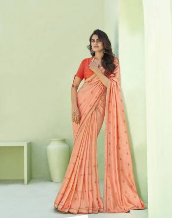 Garb This Party Wear Saree Are Fine Saree Paired With Matching Blouse.This Heavy Thread Embroidery Saree Is Dola Silk Based And Blouse Are Art Silk Fabric. Which Gives A Rich Look To Your Personality. Buy This Pretty Saree Now.