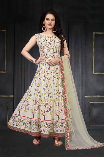 This Designer Readymade Long Gown In Fine Color. This  Pretty Gown Is Fabricated On Maslin Beautified With Designer Printed. Its Fabric Is Soft Towards Skin And Easy To Carry All Day Long. 