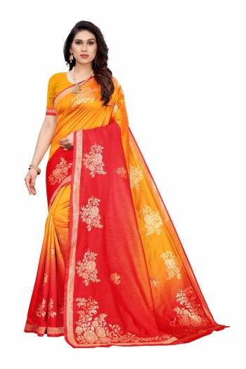 Adorn The Pretty Angelic Look Wearing This Heavy Wevon Designer Saree In Fine Color Paired With Blouse. This Saree Is Fabricated On Lichi Silk Paired With Blouse. Its Pretty Color Pallete Will Give An Attractive Look To Your Personality. 