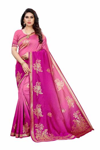 Adorn The Pretty Angelic Look Wearing This Heavy Wevon Designer Saree In Fine Color Paired With Blouse. This Saree Is Fabricated On Lichi Silk Paired With Blouse. Its Pretty Color Pallete Will Give An Attractive Look To Your Personality. 