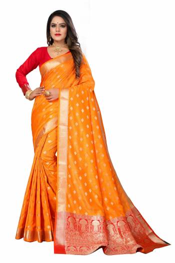 Adorn The Pretty Angelic Look Wearing This Wevon Designer Saree In Fine Color Paired With Blouse. This Saree Is Fabricated On Lichi Silk Paired With Blouse. Its Pretty Color Pallete Will Give An Attractive Look To Your Personality. 