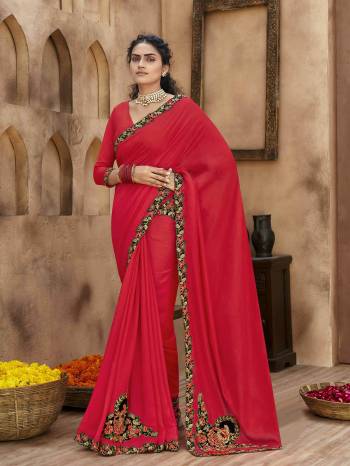 Adorn The Pretty Angelic Look Wearing This Heavy Designer Peach And Diamond WorkSaree In Fine Color Paired With Blouse. This Saree Is Fabricated On Vichitra Silk Paired With  Blouse. Its Pretty Color Pallete Will Give An Attractive Look To Your Personality. 