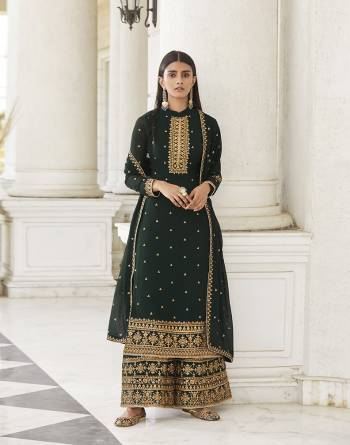 Attrective This Designer Long Length Suit In Lovely Fine Color.?Its Pretty Heavy Designer Embroidred Work Top Is Georgette Based Paired With Georgette Bottom And Georgette Fabricated Printed Dupatta Which Gives An Attractive To The Suit.