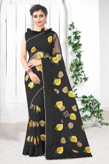 Celebrate This Festive Season In This Very Pretty Designer Saree Paired With Blouse. This Saree Are Mono Net and Blouse Are Banglori Silk Based Beautified With Detailed Embroidery. 