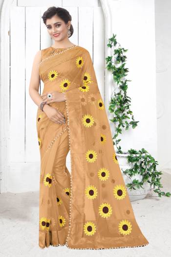 Look Attractive Wearing This Fine Colored Saree Paired With Blouse.  This Heavy Designer Work Saree Is Mono Net Based And Blouse Are Banglori Silk.Which Gives A Rich Look To Your Personality. Buy This Pretty Saree Now.