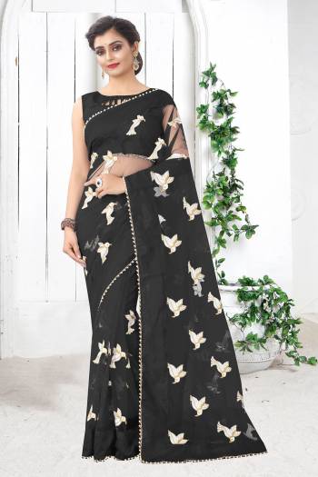 Look Attractive Wearing This Fine Colored Saree Paired With Blouse.  This Heavy Designer Work Saree Is Mono Net Based And Blouse Are Banglori Silk.Which Gives A Rich Look To Your Personality. Buy This Pretty Saree Now.