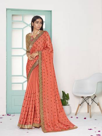 Garb This Party Wear Saree Are Fine Saree Paired With Matching Blouse.This Heavy Thread Embroidery Saree Is Dola Silk Based And Blouse Are Art Silk Fabric. Which Gives A Rich Look To Your Personality. Buy This Pretty Saree Now.