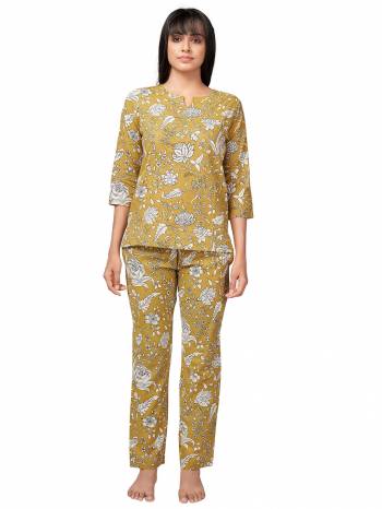 Look Attrective Summer Collection This Designer Redymade Dress In Fine Color Paired. Its Designer Printed Top,Bottom Are Cotton Fabric. Buy this Suit Now.