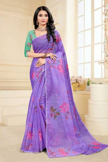 Attrective This Party Wear Saree Are Fine Saree Paired With Contrased Blouse.This Heavy Designer Kupy Work Printed Saree Is Organza And Blouse Are Art Silk Fabric. Which Gives A Rich Look To Your Personality. Buy This Pretty Saree Now.