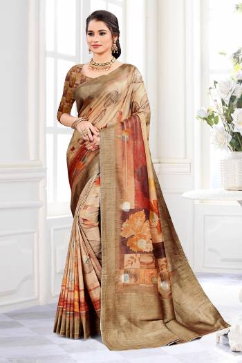 Looking This Party Wear Saree Are English Color Saree Paired With Contrased Blouse.This Wevon Film Jari Border Designer And Digital Printed Saree Is Poly Viscose And Blouse Are Art Silk Fabric. Which Gives A Rich Look To Your Personality. Buy This Pretty Saree Now.