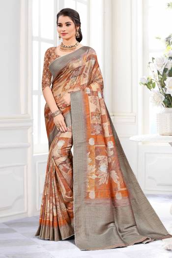 Looking This Party Wear Saree Are English Color Saree Paired With Contrased Blouse.This Wevon Film Jari Border Designer And Digital Printed Saree Is Poly Viscose And Blouse Are Art Silk Fabric. Which Gives A Rich Look To Your Personality. Buy This Pretty Saree Now.