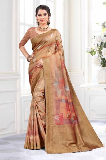 Looking This Party Wear Saree Are English Color Saree Paired With Contrased Blouse.This Wevon Film Jari Border Designer And Digital Printed Saree Is Poly Viscose And Blouse Are Art Silk Fabric. Which Gives A Rich Look To Your Personality. Buy This Pretty Saree Now.