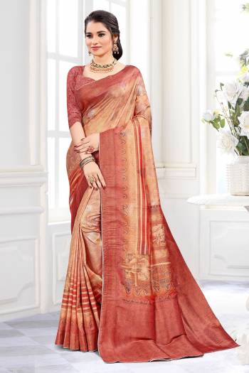 Looking This Party Wear Saree Are English Color Saree Paired With Contrased Blouse.This Wevon Film Jari Border Designer And Digital Printed Saree Is Poly Viscose And Blouse Are Art Silk Fabric. Which Gives A Rich Look To Your Personality. Buy This Pretty Saree Now.