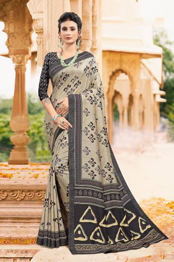 Garb This Party Wear Saree Are Fine Saree Paired With Contrased Blouse.This Heavy Designer Printed Saree And Blouse Are Tusser Slub Silk Fabric. Which Gives A Rich Look To Your Personality. Buy This Pretty Saree Now.