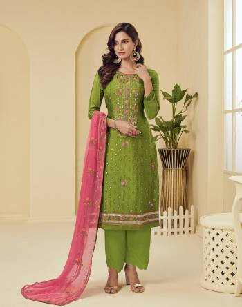 Look Pretty This Designer Long Length Suit In Lovely Light Color.?Its Pretty Thread,Jari,Sequance Embroidery With Khatli Work Top Is Georgette Paired With Santoon Bottom And Georgette Fabricated Dupatta Which Gives An Attractive To The Suit.