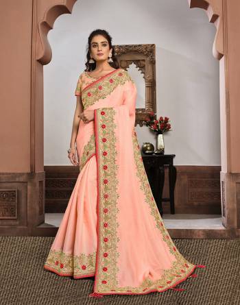 Look Attractive Wearing This Fine Colored Saree Paired With Blouse.  This Heavy Designer Saree Is Silk Georgette Based Which Gives A Rich Look To Your Personality. Buy This Pretty Saree Now.