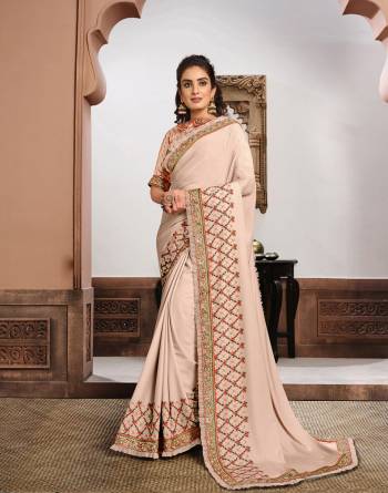 Look Attractive Wearing This Fine Colored Saree Paired With Blouse.  This Heavy Designer Saree Is Silk Georgette Based Which Gives A Rich Look To Your Personality. Buy This Pretty Saree Now.