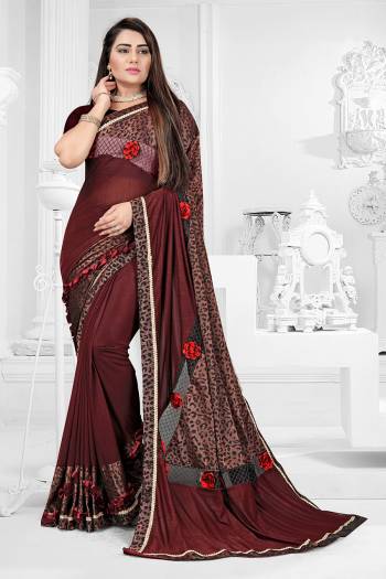 Attrective This Party Wear Saree Are Fine Saree Paired With Blouse.This Heavy Designer Cut Peach Work Saree And Blouse Are Spandex Poly Blend Fabric. Which Gives A Rich Look To Your Personality. 