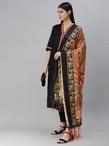 Enhance The Look Of Your Gown, Lehenga Or Even Kurti With This Pretty Designer Printed Chinon Fabricated Dupatta. You Can Pair This Up Same Or Contrasting Colored Attire. Buy Now.