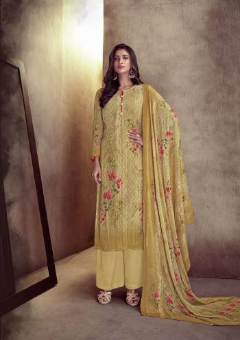 Look Pretty This Designer Long Length Suit In Lovely Light Color.?Its Pretty Designer Digital Printed And Embroidery Work Top Is Maslin Paired With Santoon Bottom And Silk Fabricated Dupatta Which Gives An Attractive To The Suit.