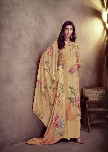 Look Pretty This Designer Long Length Suit In Lovely Light Color.?Its Pretty Designer Digital Printed And Embroidery Work Top Is Maslin Paired With Santoon Bottom And Silk Fabricated Dupatta Which Gives An Attractive To The Suit.