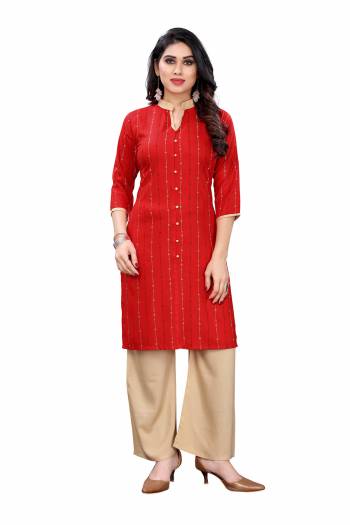 Attrective This Designer Readymade Kurti Pant In Fine Color Fabricated On Rayon With Designer Abstract Print. It Is Beautified With Designer Lining Work And You Can Pair This Up For A Stylist Look. Buy Now.