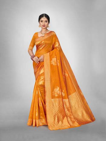 Attractive Wearing This Fine Colored Saree Paired With Blouse.This Heavy Designer Wevon Saree Is Art Silk Based And Blouse Which Gives A Rich Look To Your Personality. Buy This Pretty Saree Now.