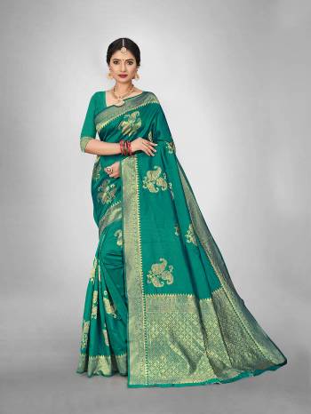 Attractive Wearing This Fine Colored Saree Paired With Blouse.This Heavy Designer Wevon Saree Is Art Silk Based And Blouse Which Gives A Rich Look To Your Personality. Buy This Pretty Saree Now.