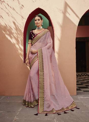 Attrective This Partywear Saree Are Fine Saree Paired With Blouse.This Butti Embroidery Work Saree Are Soft Organza And Blouse Are Art Silk Wevon Design Based Fabric. Buy This Pretty Saree Now.