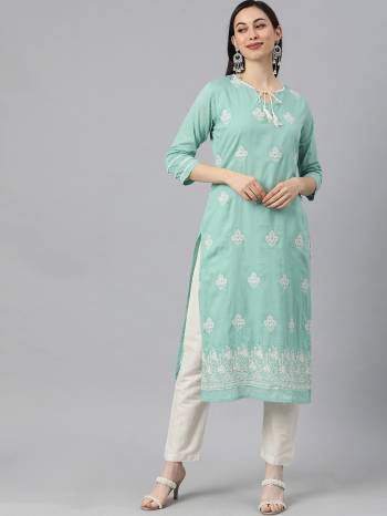 Attrective This Designer Readymade Kurti Bottom In Fine Color Fabricated On Cotton. It Is Beautified With Designer Thread Embroidery Work And You Can Pair This Up For A Stylist Look. Buy Now.