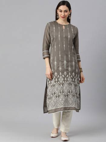 Attrective This Designer Readymade Kurti Bottom In Fine Color Fabricated On Cotton. It Is Beautified With Designer Thread Embroidery Work And You Can Pair This Up For A Stylist Look. Buy Now.