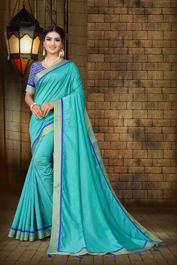 Attrective This Partywear Saree Are Fine Saree Paired With Blouse.This Saree Are Vichitra Silk And Blouse Are Art Silk With Gota Patti Work Based Fabric. Buy This Pretty Saree Now.