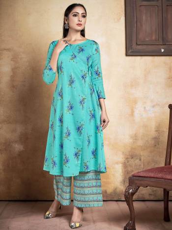 Attrective Collection This Designer Redymade Kurti Plazzo In Fine Color Paired. Its Designer Top With Bottom Are Royan Fabric With Designer Printed . Buy this Suit Now.