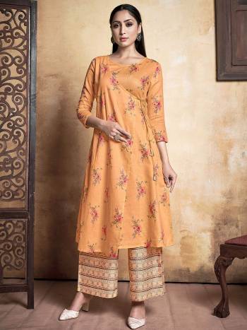 Attrective Collection This Designer Redymade Kurti Plazzo In Fine Color Paired. Its Designer Top With Bottom Are Royan Fabric With Designer Printed . Buy this Suit Now.