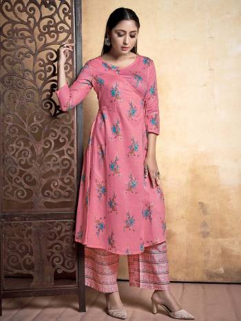 Attrective Collection This Designer Redymade Kurti Plazzo In Fine Color Paired. Its Designer Top With Bottom Are Royan Fabric With Designer Printed . Buy this Suit Now.