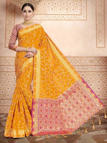 Looking This Partywear Saree Are Fine Saree Paired With Blouse.This Saree Are Art Silk And Blouse Are Art Silk Fabric With Heavy Designer Woven Work. Buy This Pretty Saree Now.