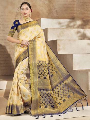 Looking This Partywear Saree Are Fine Saree Paired With Blouse.This Saree Are Art Silk And Blouse Are Art Silk Fabric With Heavy Designer Wevon Work. Buy This Pretty Saree Now.