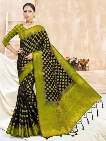 Looking This Partywear Saree Are Fine Saree Paired With Blouse.This Saree Are Art Silk And Blouse Are Art Silk Fabric With Heavy Designer Wevon Work. Buy This Pretty Saree Now.